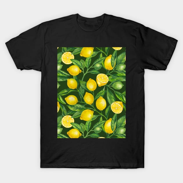 Lemon branches 3 T-Shirt by katerinamk